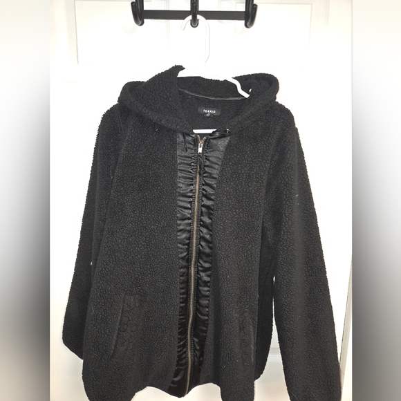 Fake Sherpa zip up hoodie from torrid - Picture 1 of 2
